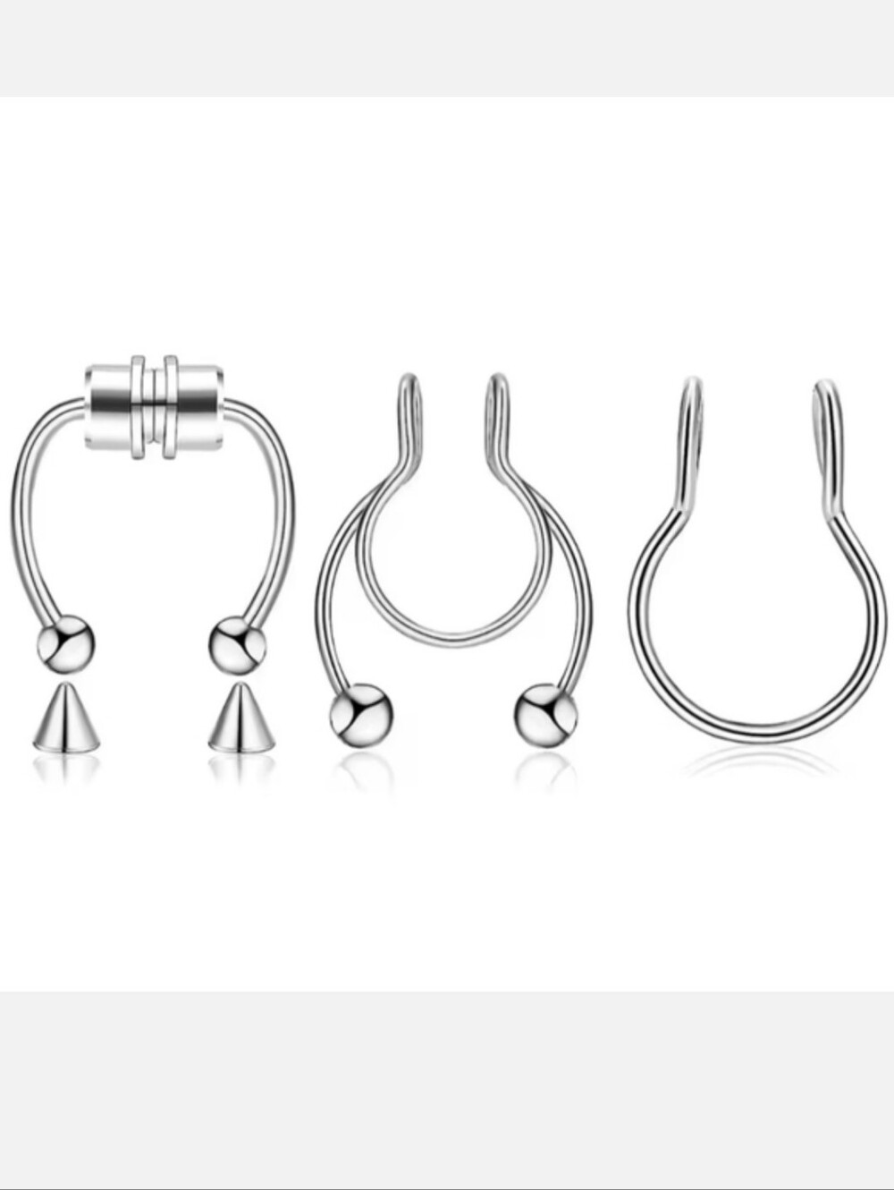 3 Fake Septum Rings